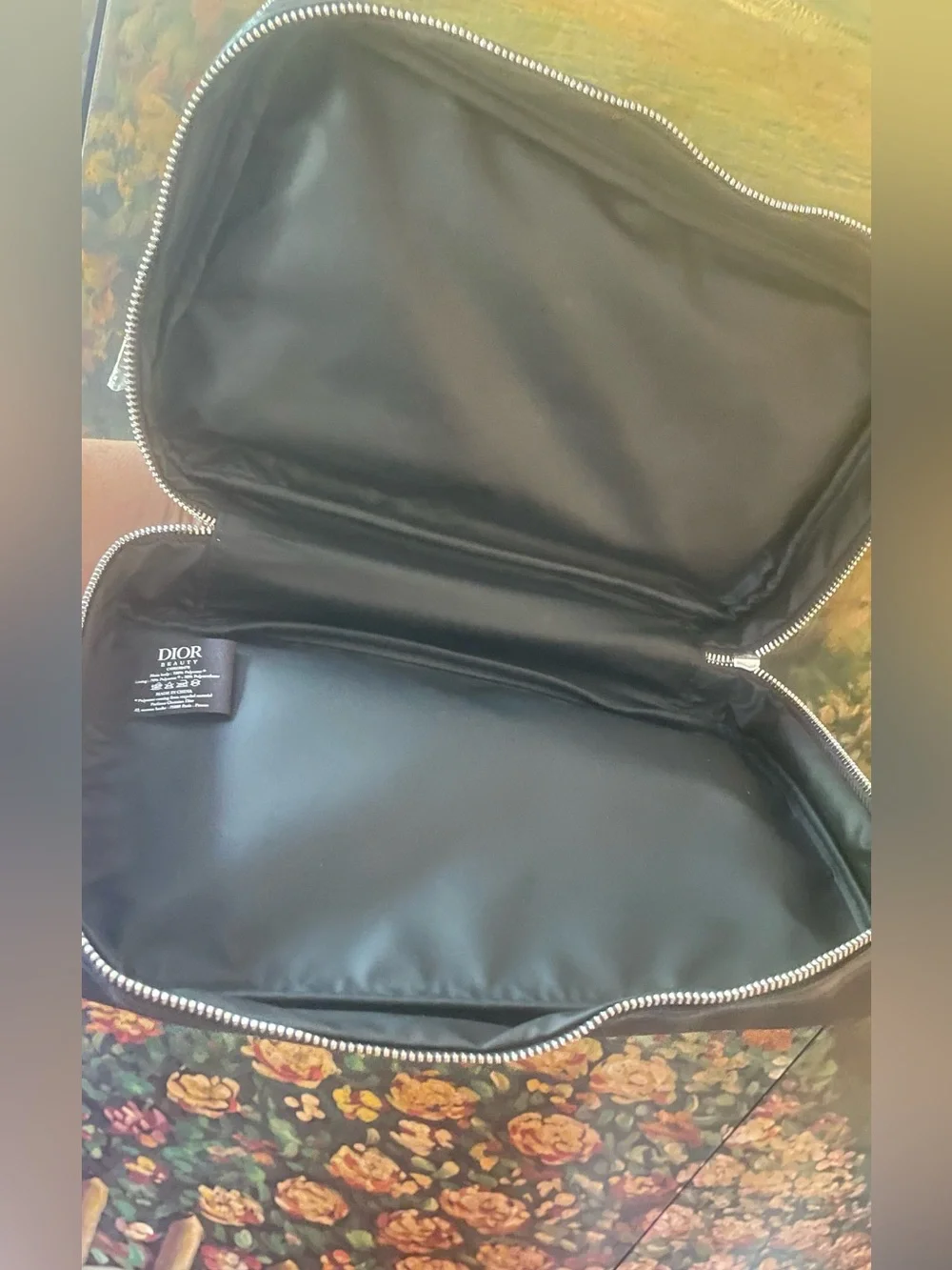 Dior Black Backstage Travel Toiletry Pouch with brushes and Box . NWT